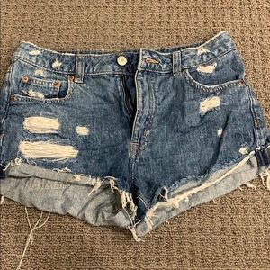 H&M blue jean shorts